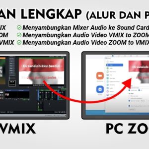 Cara Menyambungkan Laptop VMIX ke Laptop Zoom Meeting - Setting Audio Zoom VMIX, NDI, Mixer Audio